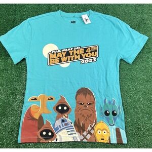 NWT Disney Star Wars Day 2023 May the 4th Be with You SZ 10-12 Youth T-Shirt